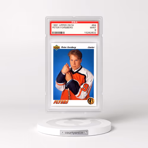 1991 Upper Deck #64 Peter Forsberg (PSA 9 MINT)