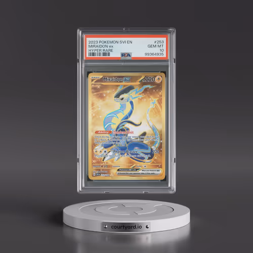 2023 Pokémon Svi EN-Scarlet & Violet #253 Miraidon EX - Holo Hyper Rare (PSA 10 GEM MINT)