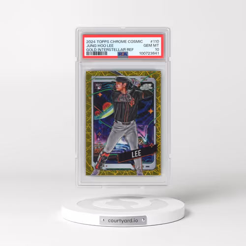2024 Topps Chrome Cosmic #110 Jung Hoo Lee - Gold Interstellar Refractor (PSA 10 GEM MINT)