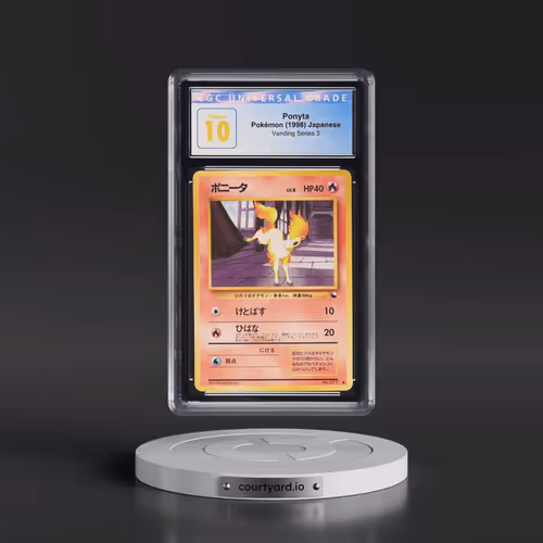 1998 Vending Series 3 (Pokeball Symbol. Glossy) Ponyta - Glossy with Rarity Symbol (CGC 10 PRISTINE)
