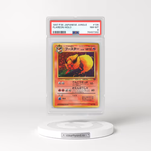 1997 Pokémon Jungle #136 Flareon - Holo (PSA 8 NM-MT)