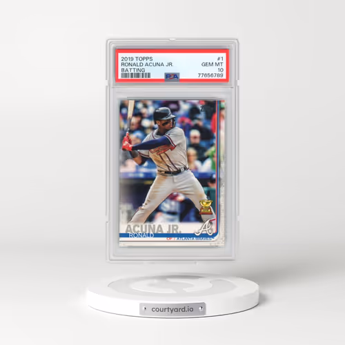 2019 Topps #1 Ronald Acuna Jr. - Batting (PSA 10 GEM MINT)