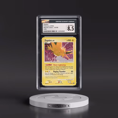 2008 Majestic Dawn #14/100 Zapdos - Holo (CGC 8.5 NM-MT+)