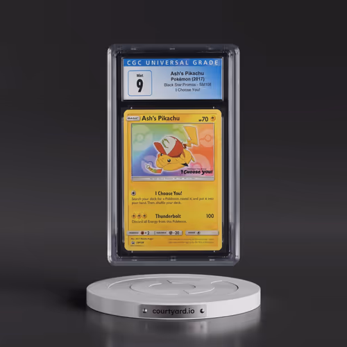 2016 Black Star Promos - Sun & Moon #SM108 Ash's Pikachu - I Choose You! Purchase Campaign (CGC 9 MI