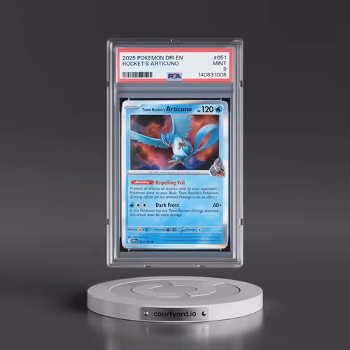 2025 Pokémon Dri EN-Destined Rivals #051 Team Rocket's Articuno (PSA 9 MINT)