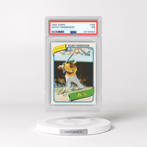 1980 Topps #482 Rickey Henderson (PSA 7 NM)
