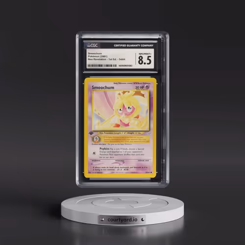 2001 Neo Revelation #54/64 Smoochum - 1st Edition (CGC 8.5 NM-MT+)