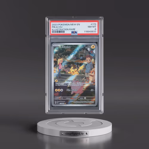 2023 Pokémon Mew EN-151 #173 Pikachu - Illustration Rare (PSA 8 NM-MT)