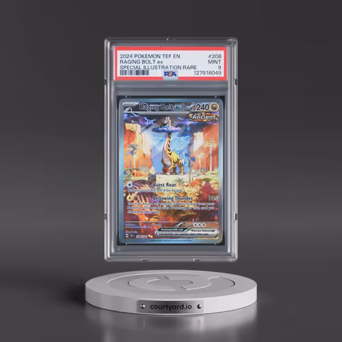 2024 Pokémon Tef EN-Temporal Forces #208 Raging Bolt EX - Holo Special Illustration Rare (PSA 9 MINT