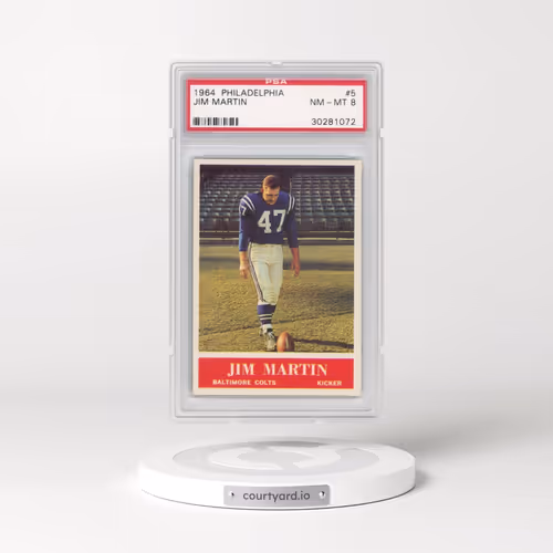 1964 Philadelphia #5 Jim Martin (PSA 8 NM-MT)