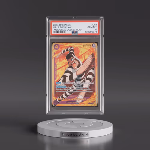 2024 One Piece Extra Booster -Memorial Collection #061 Mr. 2 Bon Clay (PSA 10 GEM MINT)