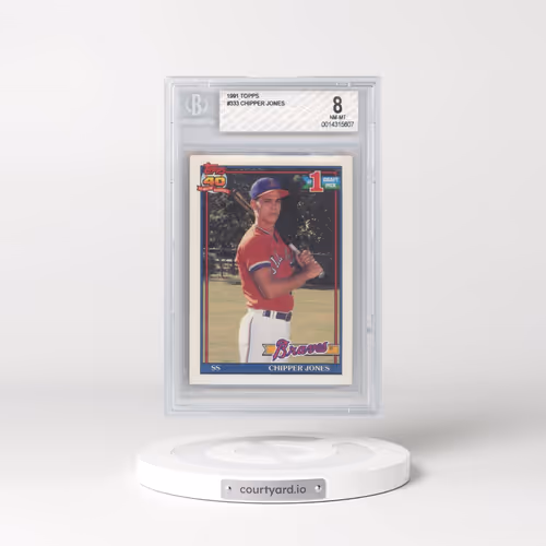 1991 Topps #333 Chipper Jones (BGS 8 NM-MT)