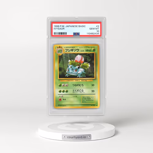 1996 Pokémon Basic #2 Ivysaur (PSA 10 GEM MINT)