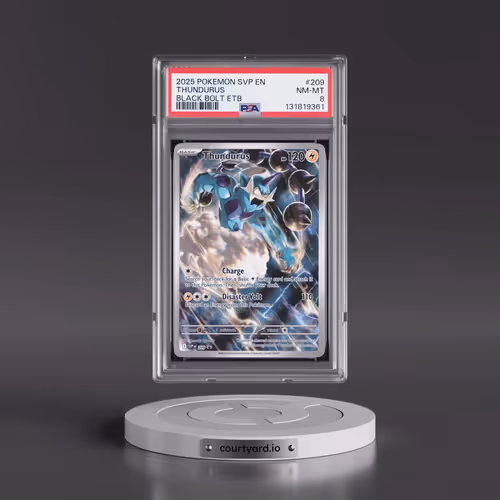 2025 Pokémon Svp EN-SV Black Star Promo #209 Thundurus - Black Bolt Elite Trainer Box (PSA 8 NM-MT)