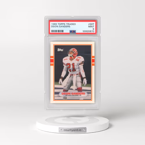 1989 Topps Traded #30T Deion Sanders (PSA 9 MINT)