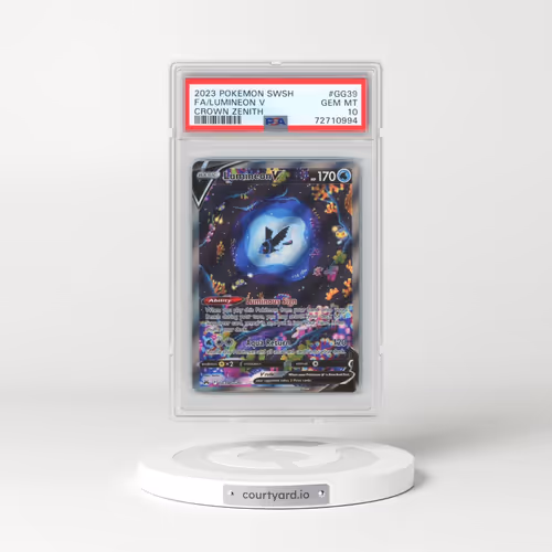 2023 Pokémon Sword and Shield Crown Zenith #GG39 Lumineon V - Holo Full Art (PSA 10 GEM MINT)