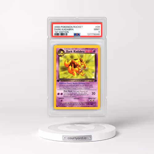 2000 Pokémon Rocket #39 Dark Kadabra - 1st Edition (PSA 9 MINT)