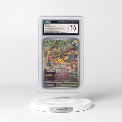 2023 Scarlet & Violet 151 - MEW EN #173/165 Pikachu - Illustration Rare (CGC 10 GEM MINT)