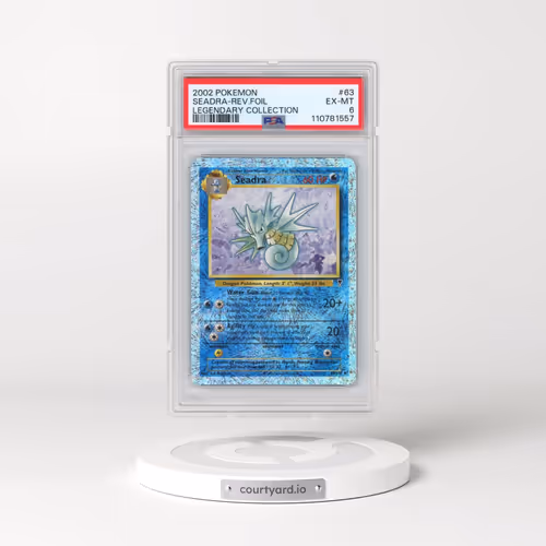 2002 Pokémon Legendary Collection #63 Seadra - Reverse Foil (PSA 6 EX-MT)