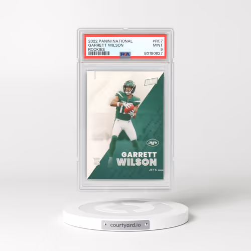 2022 Panini National Rookies #RC7 Garrett Wilson (PSA 9 MINT)