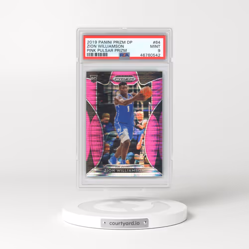 2019 Panini Prizm Draft Picks #64 Zion Williamson - Pink Pulsar Prizm (PSA 9 MINT)