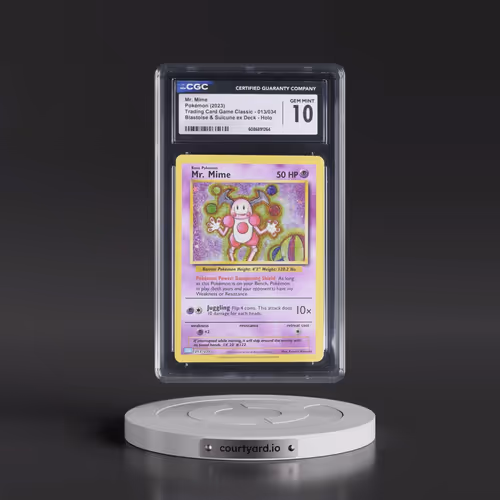 2023 Pokémon Clb-Trading Card Game Classic Blastoise & Suicune EX Deck #013 Mr. Mime (CGC 10 GEM MIN