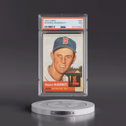 1953 Topps #55 Maurice McDermott (PSA 7 NM)