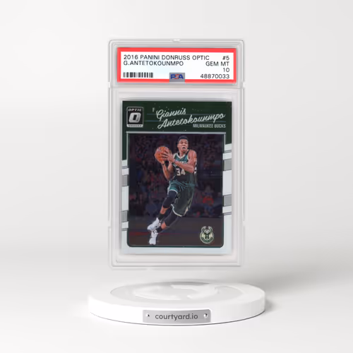2016 Panini Donruss Optic #5 Giannis Antetokounmpo (PSA 10 GEM MINT)