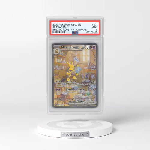 2023 Pokémon Mew EN-151 #201 Alakazam EX - Holo Special Illustration Rare (PSA 9 MINT)