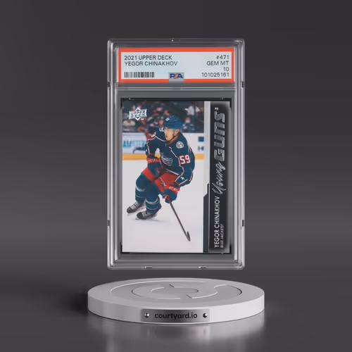 2021-2022 Upper Deck #471 Yegor Chinakhov (PSA 10 GEM MINT)