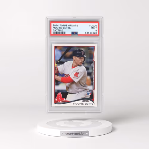 2014 Topps Update #US26 Mookie Betts - Batting (PSA 9 MINT)
