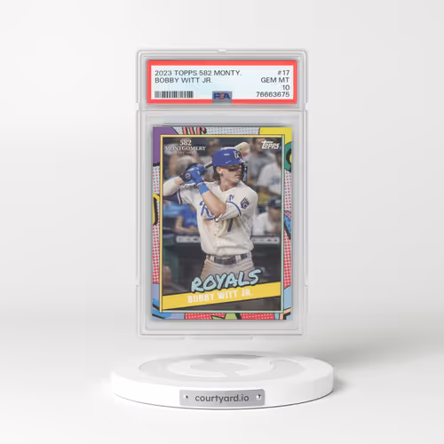 2023 Topps 582 Montgomery Set #17 Bobby Witt Jr. (PSA 10 GEM MINT)