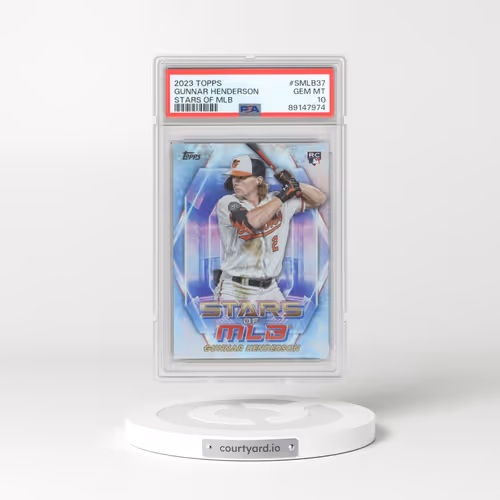 2023 Topps Stars of MLB #SMLB37 Gunnar Henderson - Series 2 (PSA 10 GEM MINT)