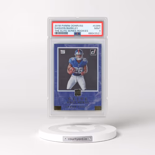 2018 Panini Donruss the Elite Series Rookies #ESR6 Saquon Barkley (PSA 9 MINT)
