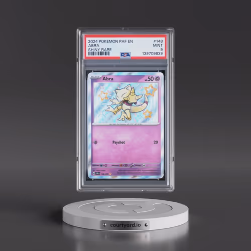 2024 Pokémon Paf EN-Paldean Fates #148 Abra - Shiny Rare (PSA 9 MINT)