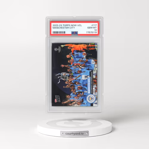 2022 Topps Now UEFA Champions League #117 Manchester City (PSA 10 GEM MINT)