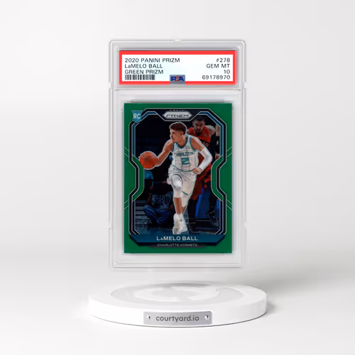 2020 Panini Prizm #278 LaMelo Ball - Green Prizm (PSA 10 GEM MINT)