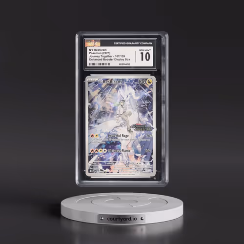 2025 Pokémon Jtg EN-Journey Together #167 N's Reshiram - Illustration Rare (CGC 10 GEM MINT)