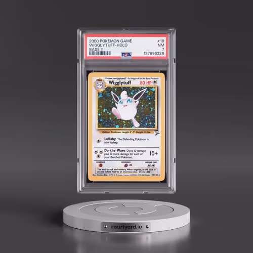 2000 Pokémon Game Base II #19 Wigglytuff - Holo (PSA 7 NM)