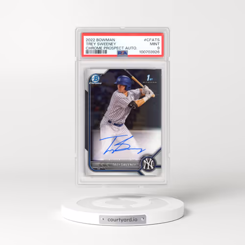2022 Bowman Chrome Prospect Autographs #CPATS Trey Sweeney (PSA 9 MINT)