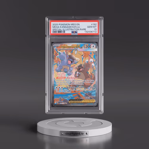 2025 Pokémon Meg EN-Mega Evolution #182 Mega Kangaskhan EX - Holo Special Illustration Rare (PSA 10