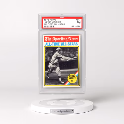 1976 Topps #344 Honus Wagner - All Time All-Star (PSA 7 NM)