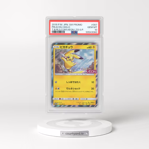 2018 Pokémon SM Promo #307 Pikachu - Holo Tag Bolt Release Commemoration Aeon Limited Special Pack (PSA 10 GEM MINT)