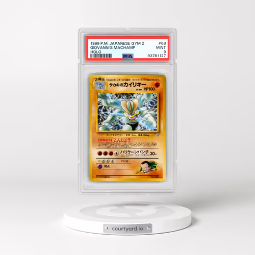 1999 Pokémon Gym 2 #68 Giovanni's Machamp - Holo (PSA 9 MINT)