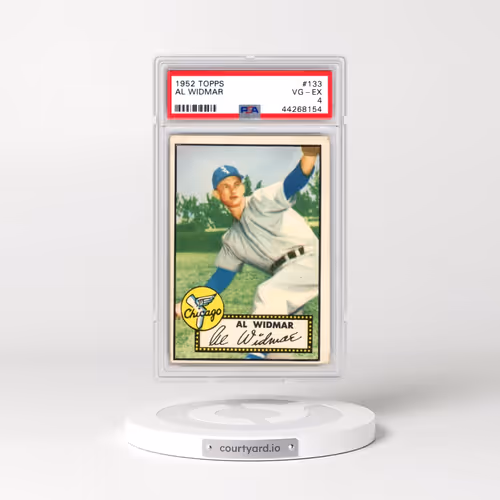 1952 Topps #133 Al Widmar (PSA 4 VG-EX)