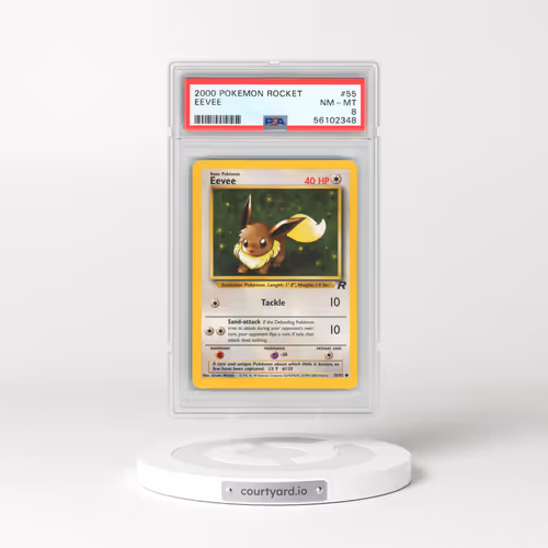 2000 Pokémon Rocket #55 Eevee (PSA 8 NM-MT)