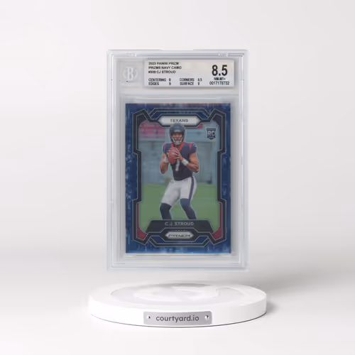 2023 Panini Prizm #339 CJ Stroud - Navy Camo (BGS 8.5 NM-MT+)