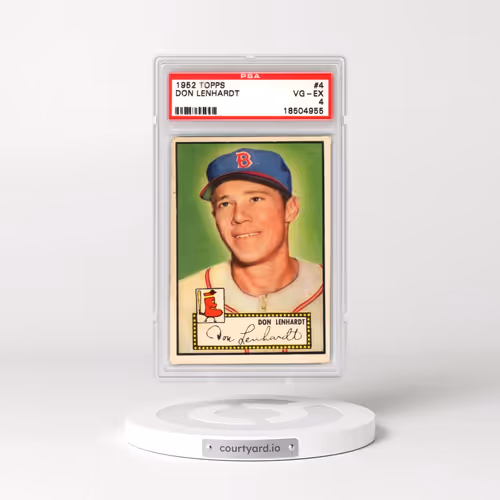 1952 Topps #4 Don Lenhardt (PSA 4 VG-EX)