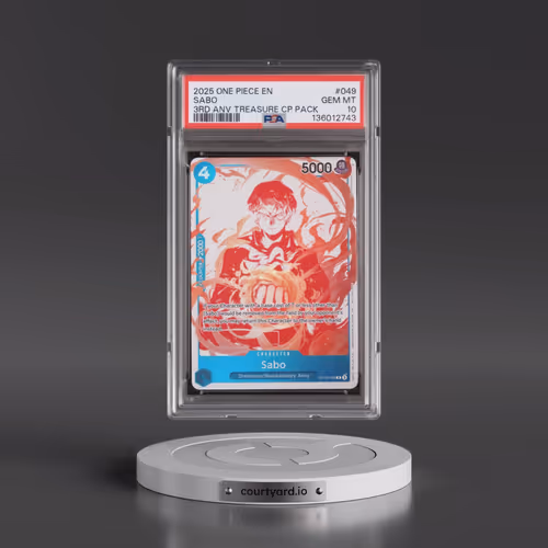 2025 One Piece 3rd Anniversary! One Piece Card Treasure Campaign Pack #049 Sabo (PSA 10 GEM MINT)