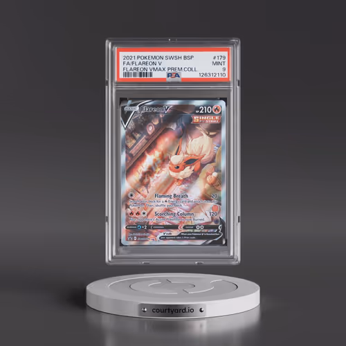 2021 Pokémon Swsh Black Star Promo #179 Flareon V - Holo Full Art Flareon Vmax Premium Collection (P
